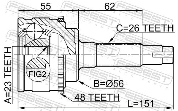Febest 0110-037A48