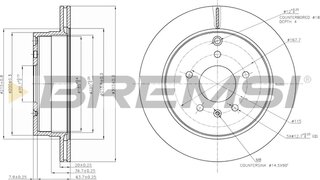 Bremsi CD7660V