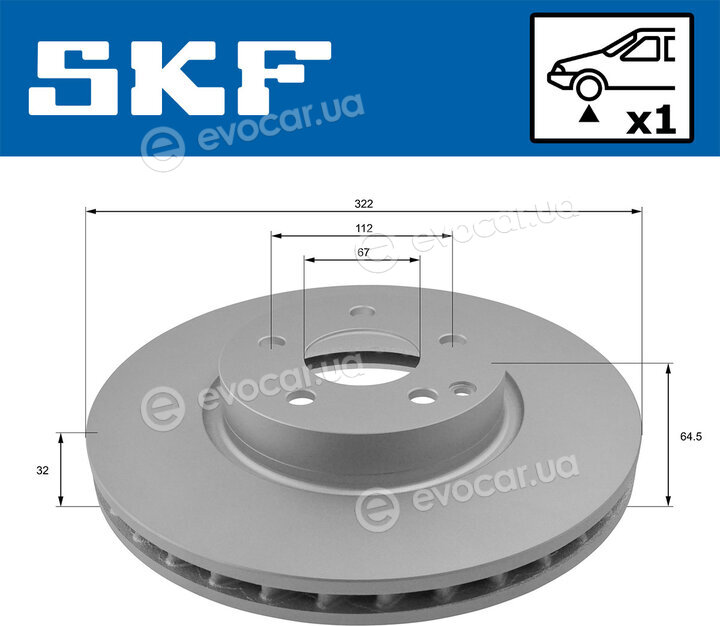 SKF VKBD 80257 V1