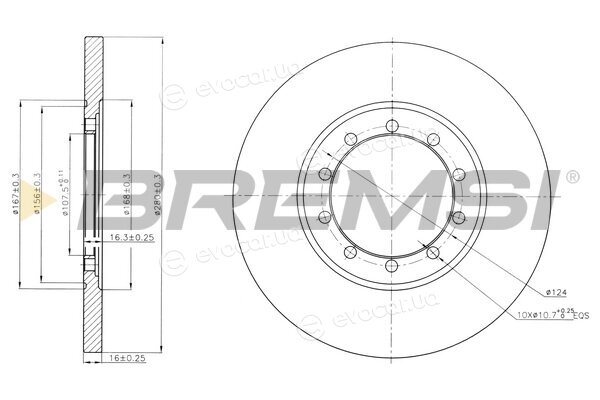 Bremsi CD7537S