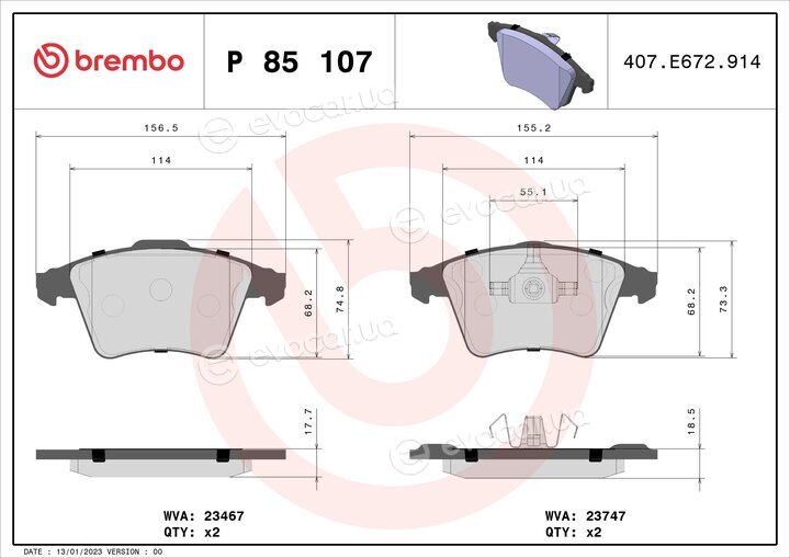 Brembo P 85 107