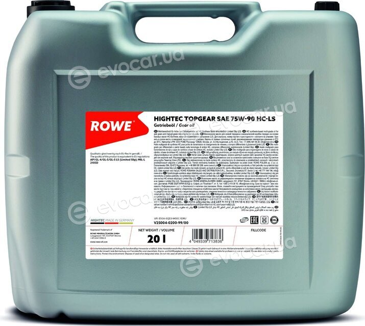 Rowe 25004-0200-99