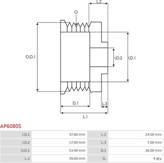 AS AP6080S