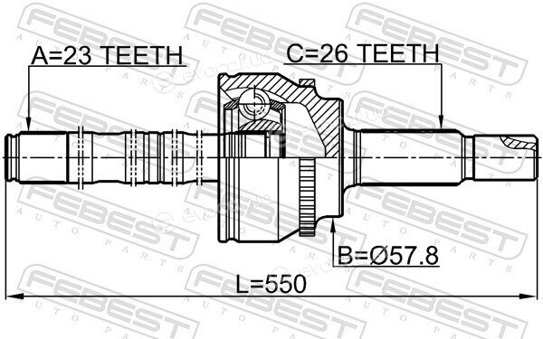 Febest 0114-ZZT251A48LH