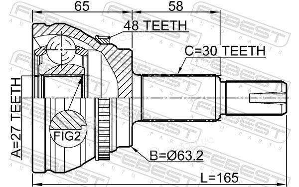 Febest 0110-CLR30A48