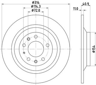 Hella Pagid 8DD 355 114-501