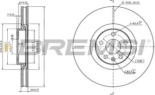 Bremsi CD8645V