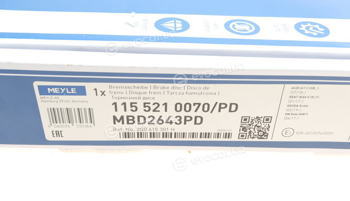 Meyle 115 521 0070/PD