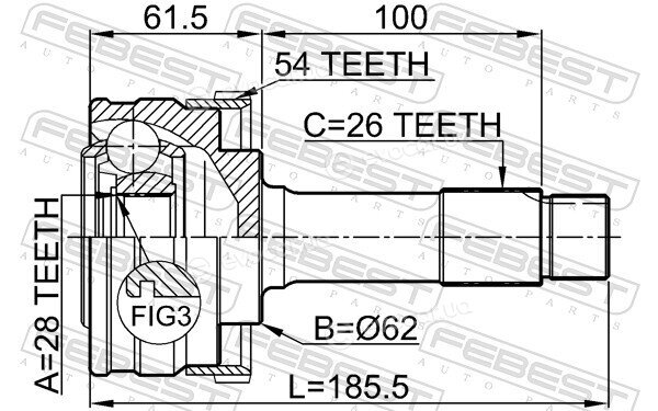Febest 1610-460A54