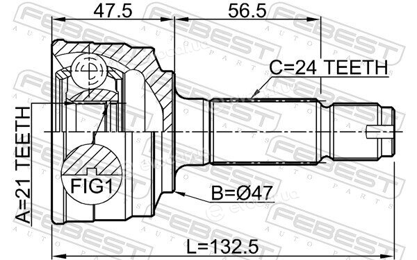 Febest 0910-M200