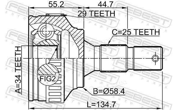 Febest 2510-306A29