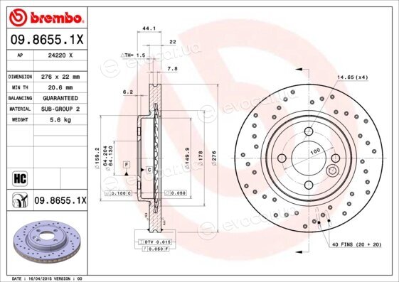 Brembo 09.8655.1X