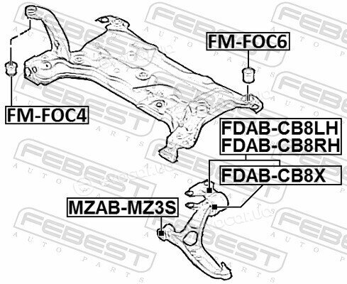 Febest FDAB-CB8RH