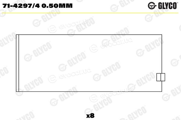 Glyco 71-4297/4 0.50mm