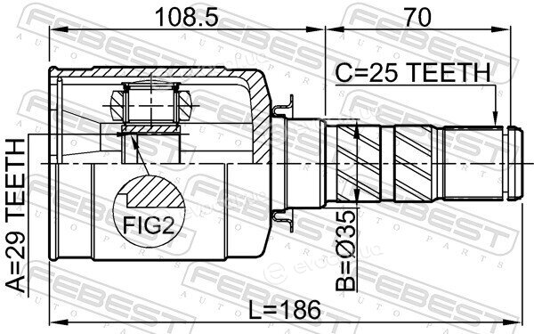 Febest 0811-B13