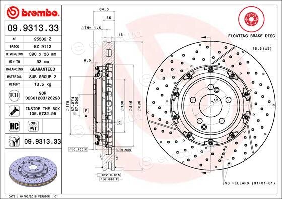 Brembo 09.9313.33