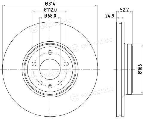 Hella Pagid 8DD 355 128-711