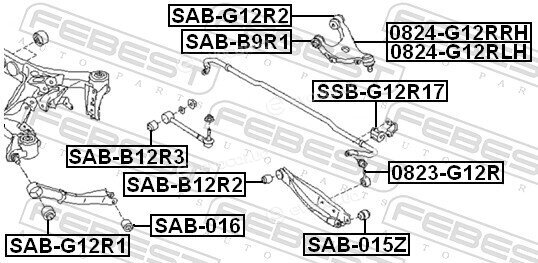 Febest SSB-G12R14