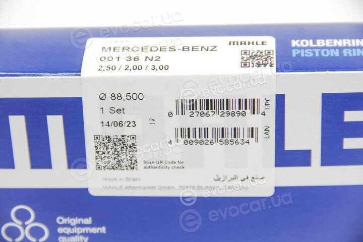 Mahle 001 36 N2