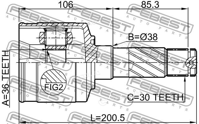 Febest 0511-BT50RH
