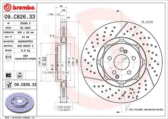 Brembo 09.C826.33