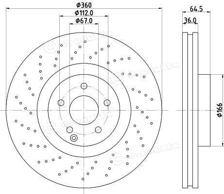 Hella Pagid 8DD 355 127-961