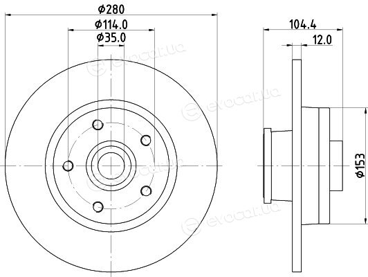 Hella Pagid 8DD 355 125-281