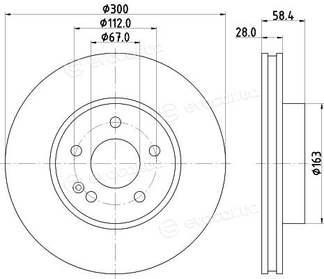 Hella Pagid 8DD 355 110-071