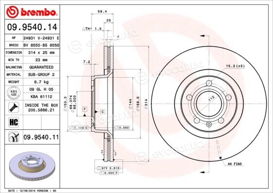 Brembo 09.9540.11