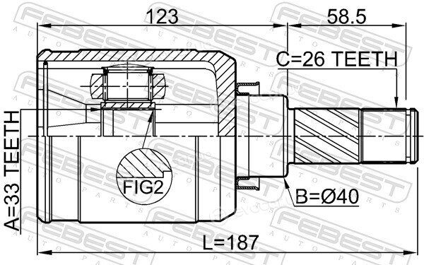 Febest 0211-J10F6LH
