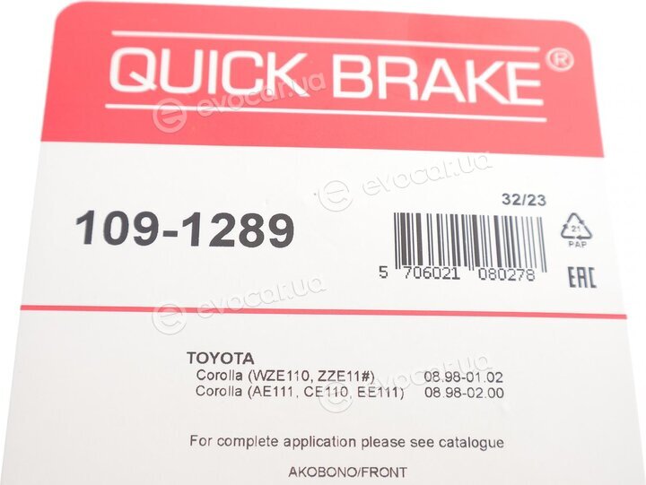 Kawe / Quick Brake 109-1289