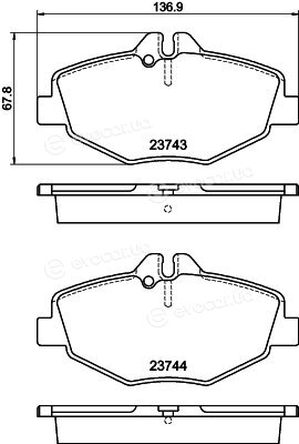 Hella Pagid 8DB 355 018-731