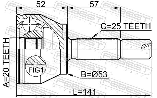 Febest 0510-DY3