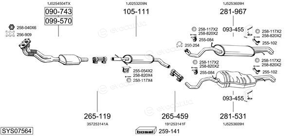 Bosal SYS07564