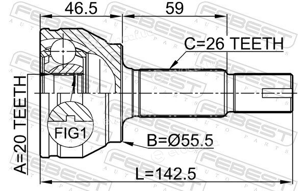 Febest 0110-KSP90