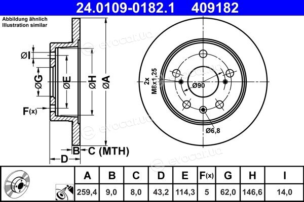 ATE 24.0109-0182.1