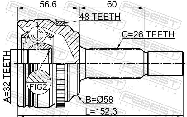 Febest 0110-ZRE142A48