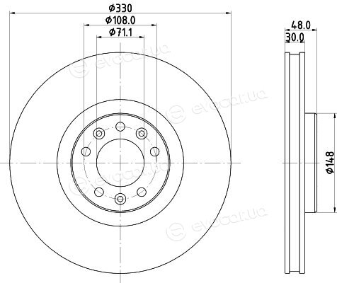 Hella Pagid 8DD 355 125-331