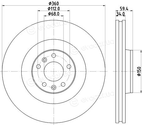 Hella Pagid 8DD 355 128-091