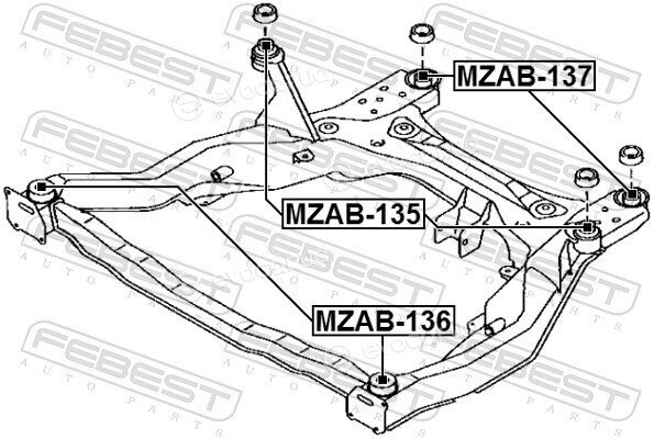 Febest MZAB-136