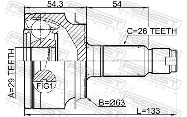 Febest 0310-CIVIC5D