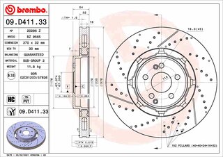 Brembo 09.D411.33