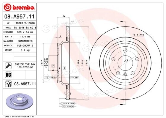 Brembo 08.A957.11