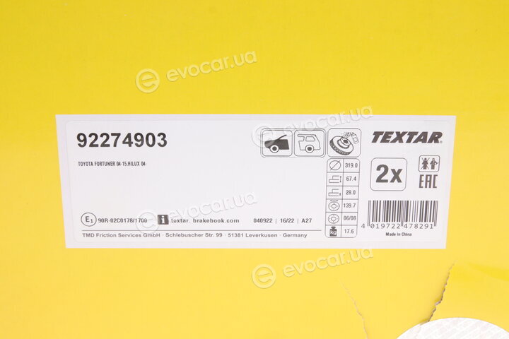 Textar 92274903