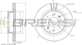 Bremsi CD7268V