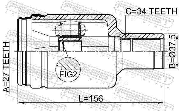 Febest 1611-211LH