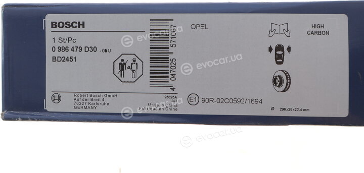 Bosch 0 986 479 D30