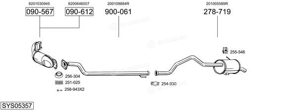 Bosal SYS05357