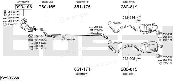 Bosal SYS05658