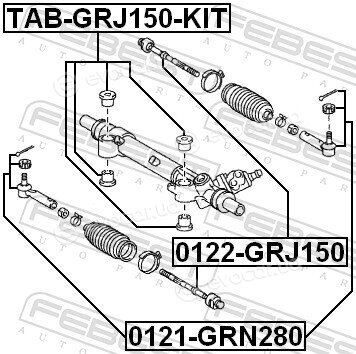 Febest TAB-GRJ150-KIT